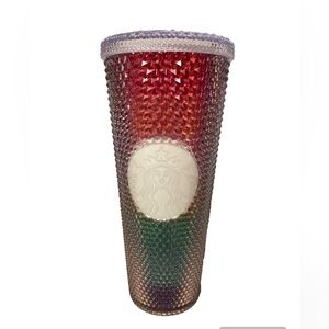 Starbucks rainbow studded 24oz tumbler